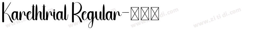 Karethtrial Regular字体转换